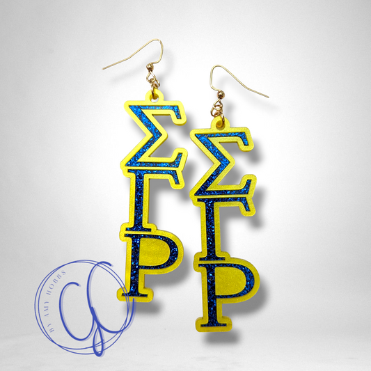 Greek Letter Earrings